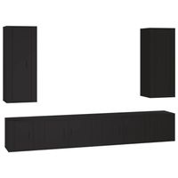 The Living Store TV-meubel set - TV-meubel (40x34.5x100cm) - TV-meubel (80x34.5x40cm) - zwart