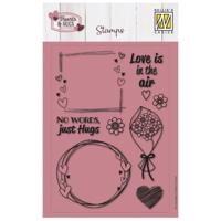 Nellie's Choice • clear stamps no words, just hugs 8st.