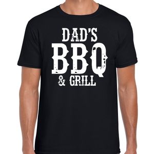 Dads bbq en grill cadeau t-shirt zwart voor heren 2XL  -