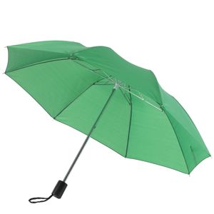 2x Opvouwbare paraplus donkergroen 85 cm