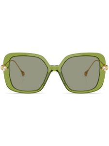 Swarovski lunettes de soleil oversize à détails de cristaux - Vert