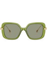 Swarovski lunettes de soleil oversize à détails de cristaux - Vert