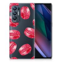 OPPO Find X3 Neo | Siliconen Case | Pink Macarons