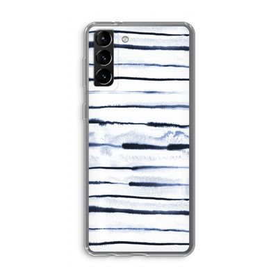 Ink Stripes: Samsung Galaxy S21 Plus Transparant Hoesje