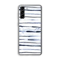 Ink Stripes: Samsung Galaxy S21 Plus Transparant Hoesje