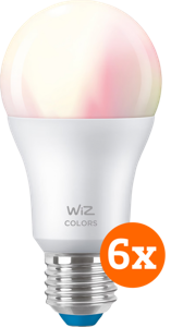 WiZ Smart lamp 6-pack - Gekleurd en Wit Licht - E27