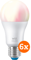 WiZ Smart lamp 6-pack - Gekleurd en Wit Licht - E27 - thumbnail