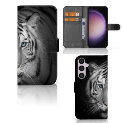Samsung Galaxy S24 Plus | Telefoonhoesje | Met pasjeshouder | Tijger Samsung Galaxy S24 Plus | Telefoonhoesje | Met pasjeshouder | Tijger