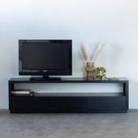 Tv-meubel Luxurious Zwart 150cm - Giga Meubel - thumbnail