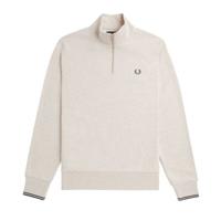Fred Perry - Half Zip Sweater - Porridge Marl/ Anchor Grey Fred Perry - Half Zip Sweater - Porridge Marl/ Anchor Grey