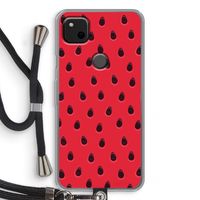 Watermelon: Pixel 4a Transparant Hoesje met koord