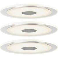 Paulmann 92543 Whirl LED-inbouwlamp Set van 3 stuks LED LED vast ingebouwd 18 W Aluminium