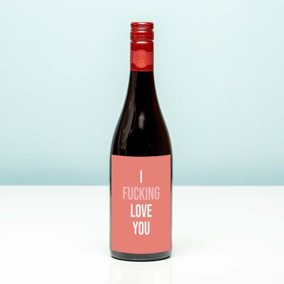 Wijnfles I fucking love you - Rood (Merlot)