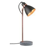 Paulmann Neordic Orm 79624 Bureaulamp LED E27 20 W Beton-grijs, Koper - thumbnail