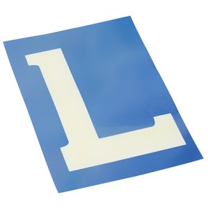 Electrostatisch label 'L' 1316013
