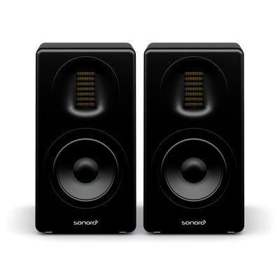 Sonoro Orchestra Slim / paar Boekenplank speaker Zwart