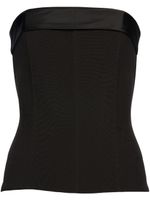 Retrofete Strapless top - Zwart - thumbnail