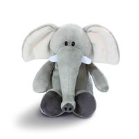 Nici olifant pluche knuffel - grijs - 20 cm