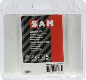 sam vilt alkyd lakroller 10 cm 5 stuks