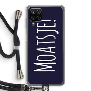 Moatsje!: Samsung Galaxy A12 Transparant Hoesje met koord