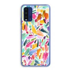 Watercolor Brushstrokes: Xiaomi Redmi 9T Transparant Hoesje