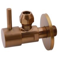 Hoekstopkraan Xellanz Minimal | 3/8"x3/8" of knel 10 mm | Geborsteld brons koper PVD Hoekstopkraan Xellanz Minimal | 3/8"x3/8" of knel 10 mm | Geborsteld brons koper PVD