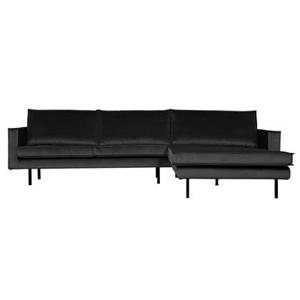 BePureHome Rodeo Chaise Longue Rechts - Velvet - Antraciet