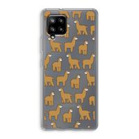 Alpacas: Samsung Galaxy A42 5G Transparant Hoesje - thumbnail