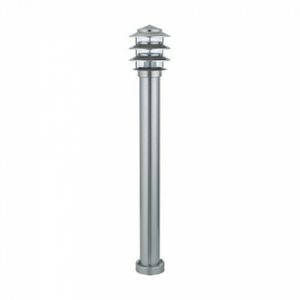 LED Tuinverlichting - Staande Buitenlamp - Kayo 4 - E27 Fitting - Rond - RVS - Philips - CorePro LEDbulb 827 A60 - 8W - Warm Wit 2700K