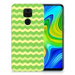 Xiaomi Redmi Note9 TPU bumper Waves Green