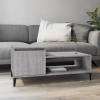 Salontafel 100x50x45 cm bewerkt hout grijs sonoma