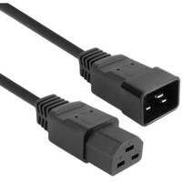 ACT Netsnoer C20 - C21 IEC60320 zwart 1 m