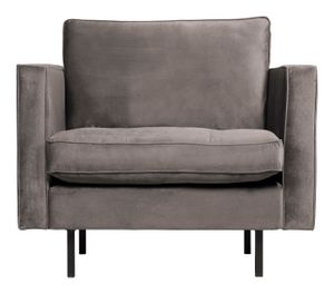 WOOOD Fauteuil 'Rodeo' Velvet, kleur Taupe