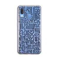 Moroccan Print: Samsung Galaxy A40 Transparant Hoesje