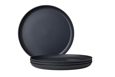 Set van 4 Mepal platte borden silueta 260 mm nordic black
