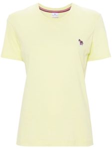 PS Paul Smith t-shirt en coton à patch zèbre - Jaune