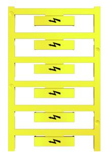 WAD 8 MC B GE/SW  (48 Stück) - Label for terminal block 8mm yellow WAD 8 MC B GE/SW