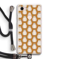 Uilen: Pixel 3 Transparant Hoesje met koord