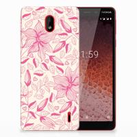 Nokia 1 Plus | TPU Case | Pink Flowers