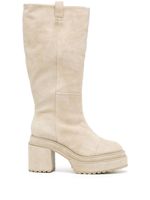 Cult Gaia bottes Heaven 85 mmen daim - Tons neutres