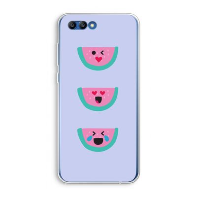 Smiley watermeloen: Honor 10 Transparant Hoesje