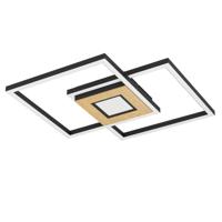 Eglo Led plafondlampMarinello zwart met hout - 901742