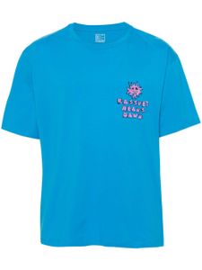 RASSVET t-shirt en coton à logo floqué - Bleu