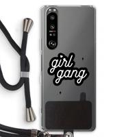Girl Gang: Sony Xperia 1 III Transparant Hoesje met koord