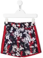 Moncler Enfant short de bain à fleurs - Bleu - thumbnail