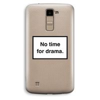 No drama: LG K10 (2016) Transparant Hoesje
