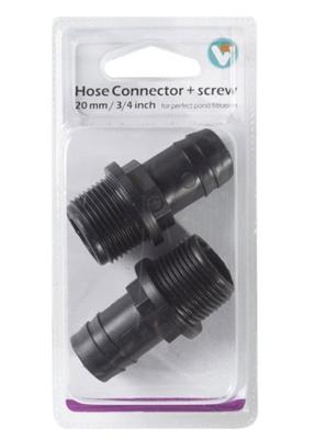 Hose Connector Screw 20 mm 3/4 Inc vijveraccesoires - Vt