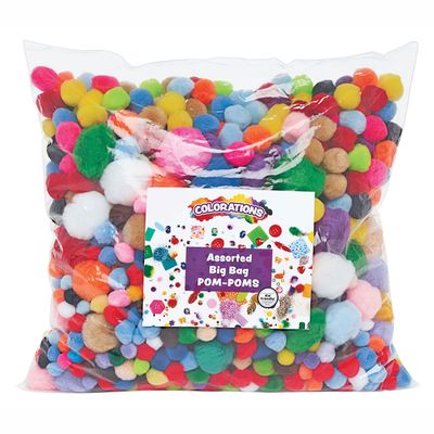 Colorations zak pompoms 450 gram, 1200st.