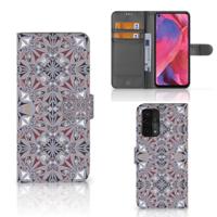 OPPO A54 5G | A74 5G | A93 5G | Bookcase | Flower Tiles