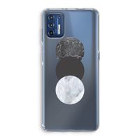 Marmeren cirkels: Motorola Moto G9 Plus Transparant Hoesje